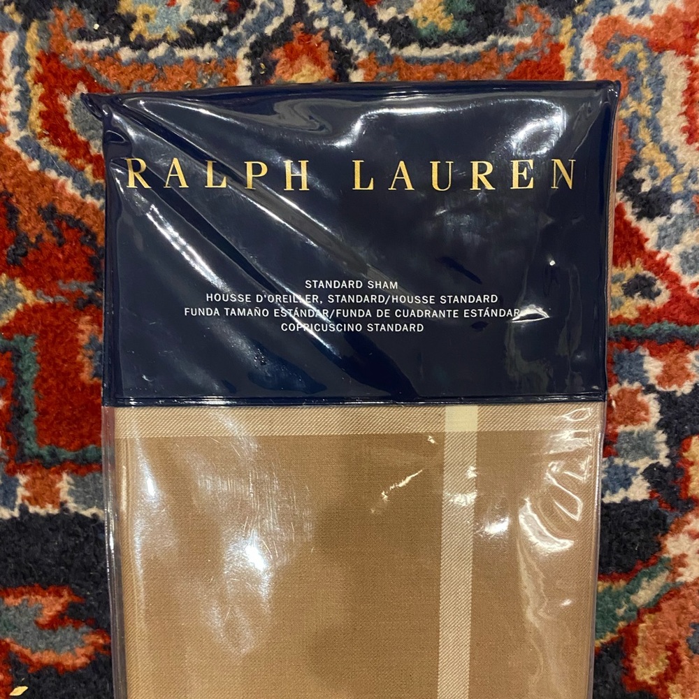 Ralph Lauren Equestrian windowpane Sham